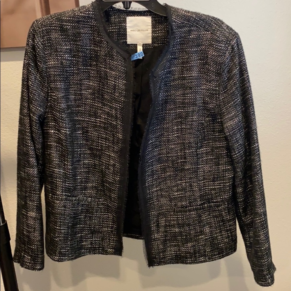 RAW EDGE TWEED JACKET
